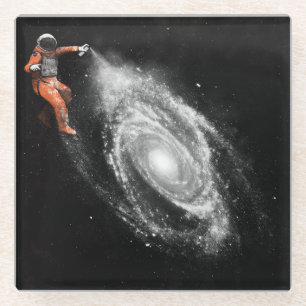 Space Art   Florent Bodart Glass Coaster