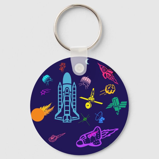 Space Art Key Ring (Back)