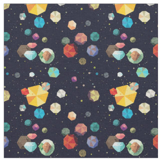 Space Asteroids Fabric