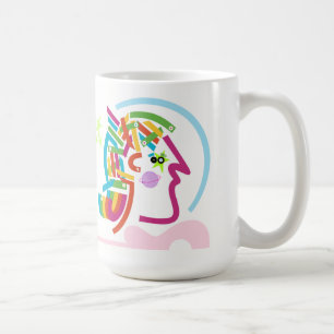 Space Astronaut Abstract Modern Art Retro Mug