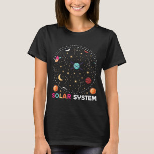 Space astronaut and rocket  solar system T-Shirt