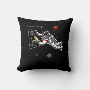 Space Astronaut Art Painter Cosmic Galaxy Artist Cushion