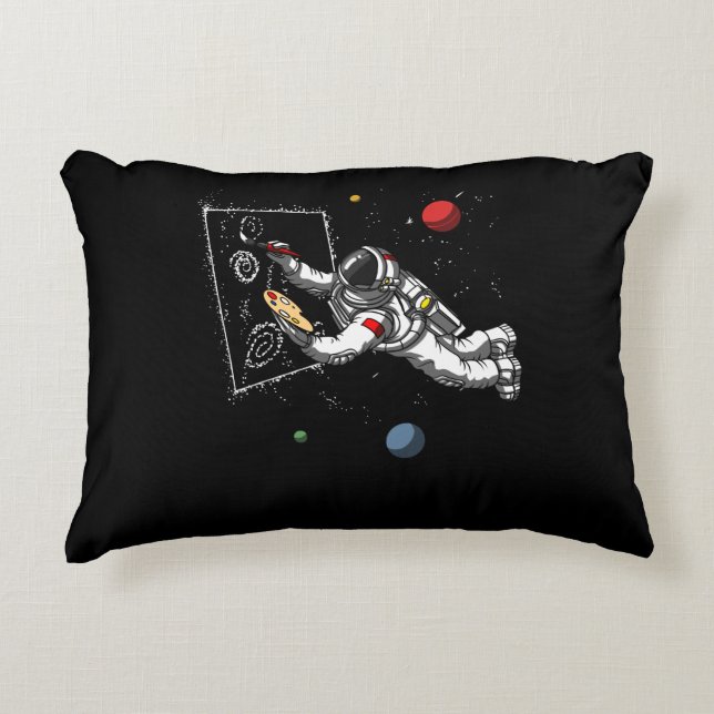 Space Astronaut Art Painter Cosmic Galaxy Artist Decorative Cushion (Front)