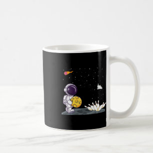 Space Astronaut Bowling Shirt Funny Bowler In Oute Coffee Mug