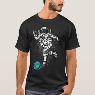 Space Astronaut Bowling T-Shirt