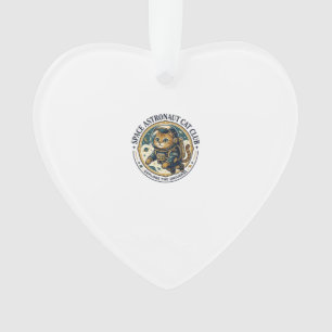 Space Astronaut Cat Cat Dad Gift Idea - Space Astr Ornament
