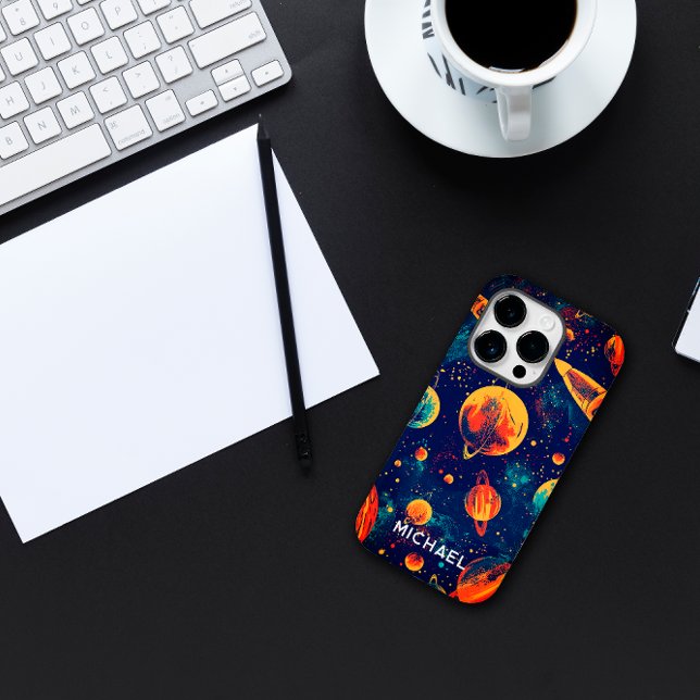 Space Astronaut Custom Name Case-Mate iPhone Case (Creator Uploaded)