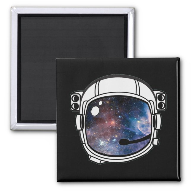 Space Astronaut Helmet Magnet (Front)