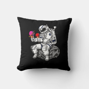 Space Astronaut Ice Cream Planets Cosmic Galaxy Cushion