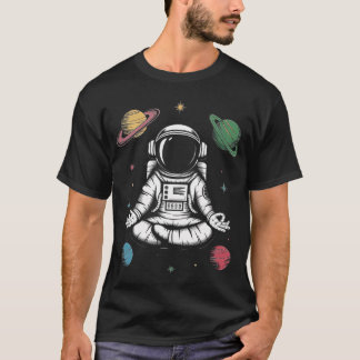 Space Astronaut Meditating In Cosmic Universe  Exp T-Shirt