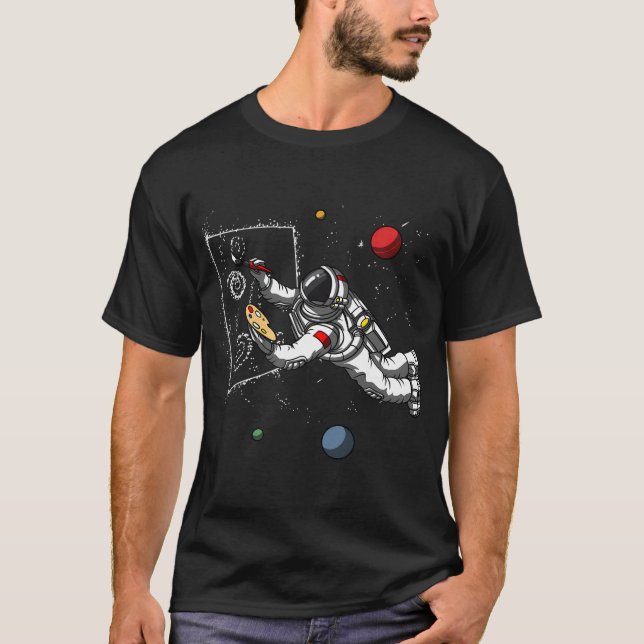 Space Astronaut Painter T-Shirt (Front)