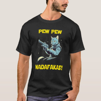 Space Astronaut Pew Madafakas Egyptian Mau Cat T-Shirt