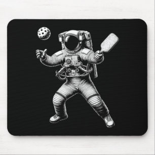 Space astronaut playing pickleball for pickle ball mouse pad