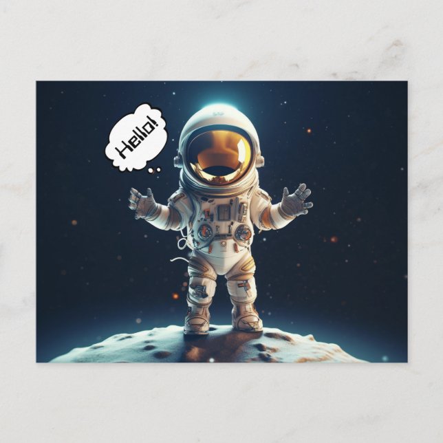 Space Astronaut Postcard (Front)