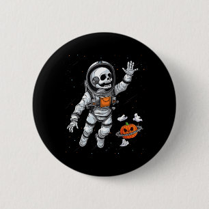 Space Astronaut Skeleton Halloween kids Boys Girls 6 Cm Round Badge