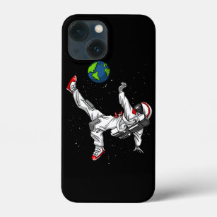 Space Astronaut Soccer Football Cosmic iPhone 13 Mini Case