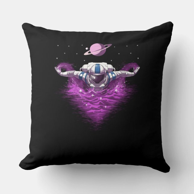 Space Astronaut Swimmer Cushion (Front)