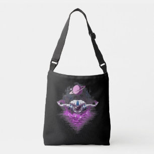 Space Astronaut Swimming Crossbody Bag