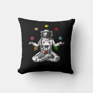 Space Astronaut Zen Yoga Meditation Cosmic Planets Cushion