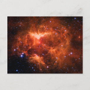 Space, astronomy, Jack-o-lantern Nebula, galaxy Postcard