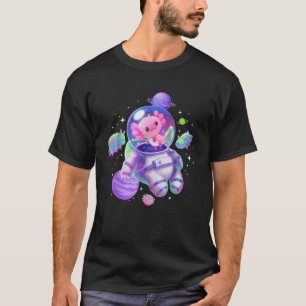 Space Axolotl Cute Kawaii Pastel Goth Funny Axolot T-Shirt