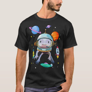 Space Axolotl Cute Mexican Walking Fish Salamande T-Shirt