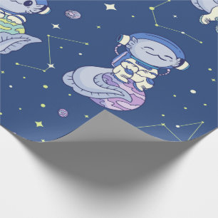 Space Axolotls Wrapping Paper
