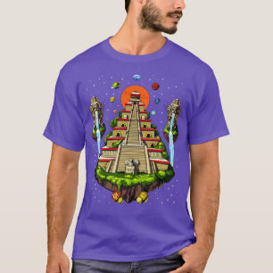 Space Aztec Pyramid T-Shirt