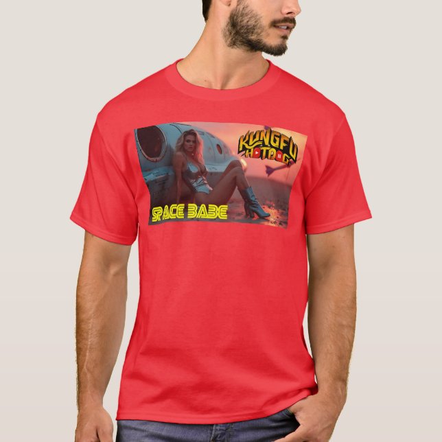 SPACE BABE retro T-Shirt (Front)