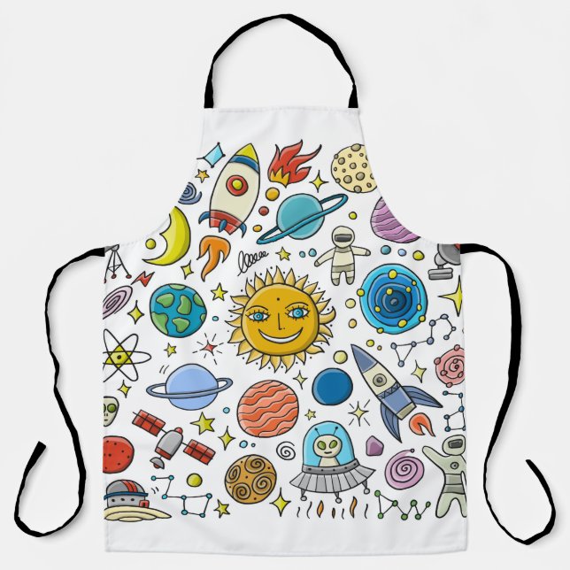 Space Background. Planets of the solar system. Roc Apron (Front)