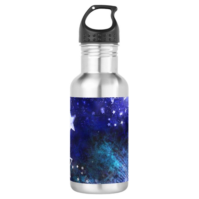 Space Background with Stars 532 Ml Water Bottle (Front)
