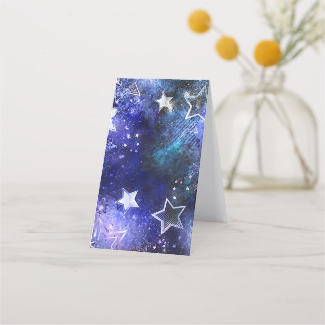 Space Background with Stars Appointment Card (Back)