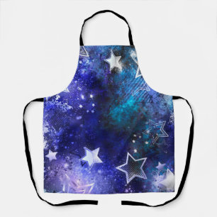 Space Background with Stars Apron