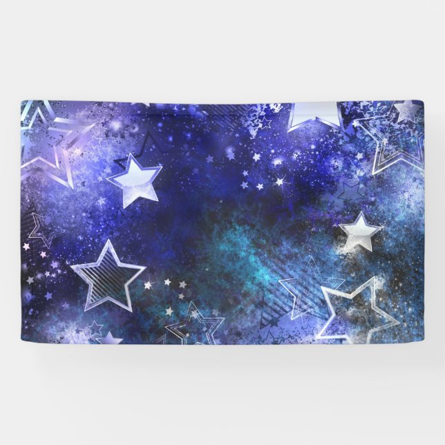 Space Background with Stars Banner (Horizontal)