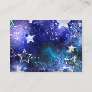 Space Background with Stars Calling Card