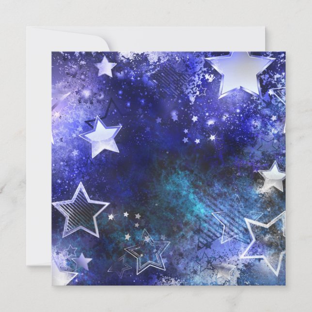 Space Background with Stars Card (Front)