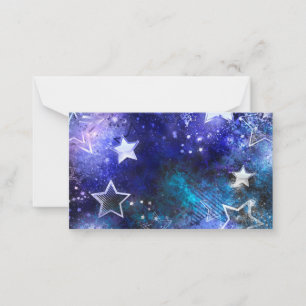 Space Background with Stars Card