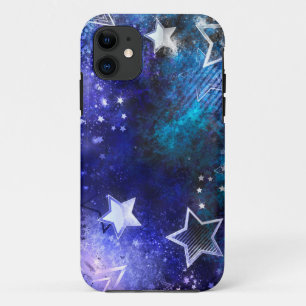 Space Background with Stars iPhone 11 Case