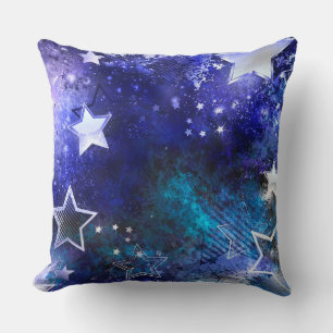 Space Background with Stars Cushion