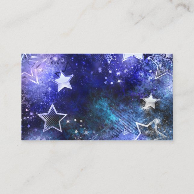 Space Background with Stars Discount Card (Front)