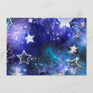 Space Background with Stars Enclosure Card
