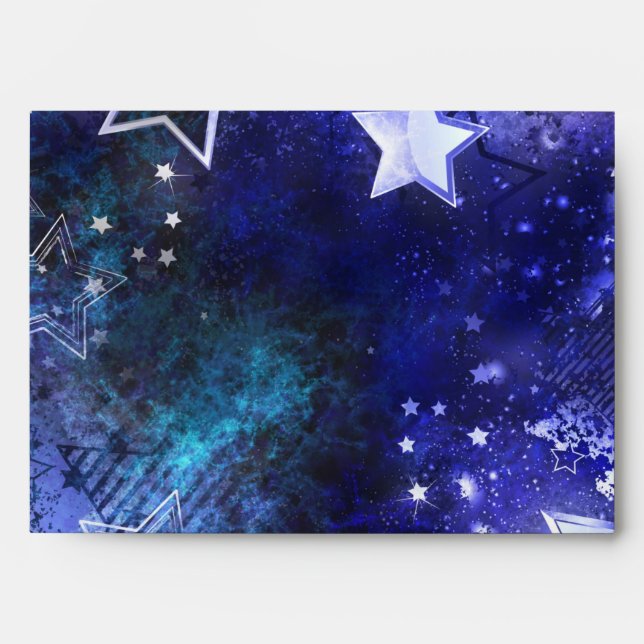 Space Background with Stars Envelope (Front)