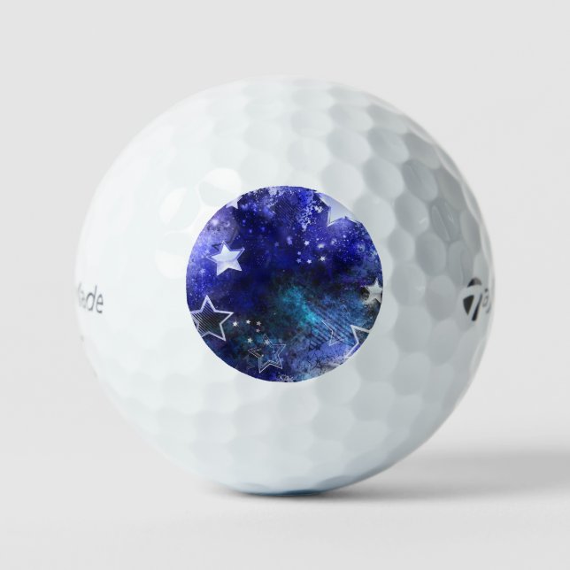 Space Background with Stars Golf Balls (Front)
