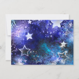 Space Background with Stars Invitation