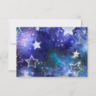 Space Background with Stars Invitation