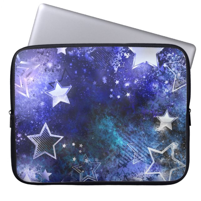 Space Background with Stars Laptop Sleeve (Front)