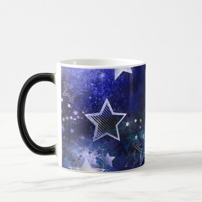 Space Background with Stars Magic Mug (Left)