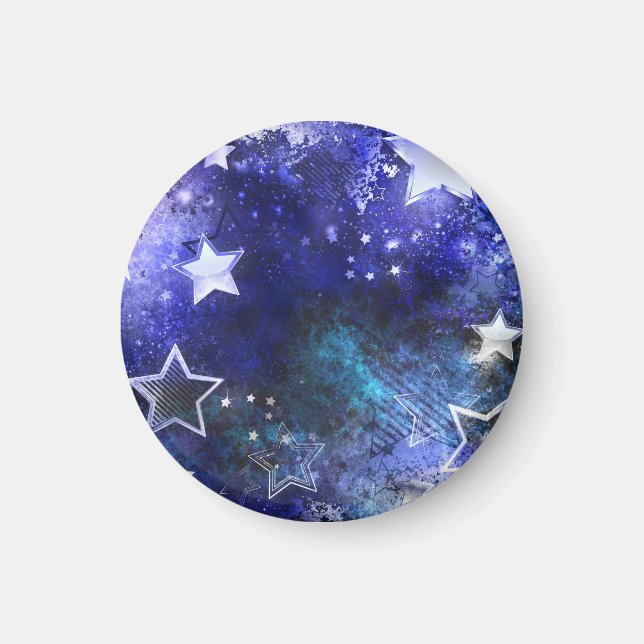Space Background with Stars Magnet (Front)