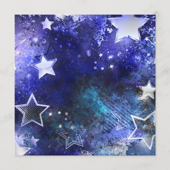 Space Background with Stars Menu (Front)