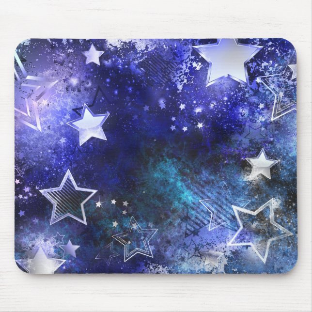 Space Background with Stars Mouse Pad (Front)